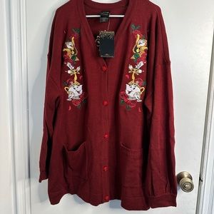 NWT beauty and the beast cardigan plus size  2x